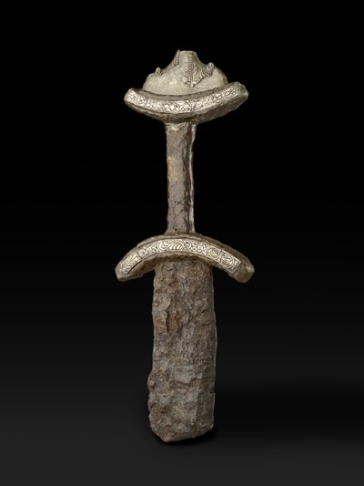 The Abingdon Sword, Late Saxon, Trewhiddle style of late 9th century by Anglo Saxon